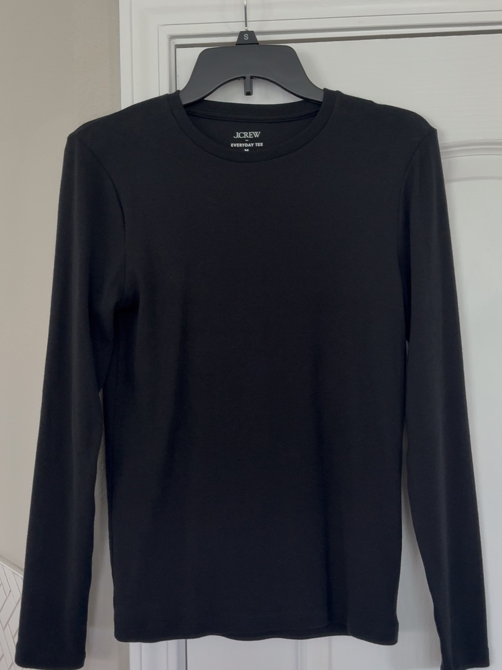 J. Crew Everyday Tee Black Long-Sleeve Crewneck